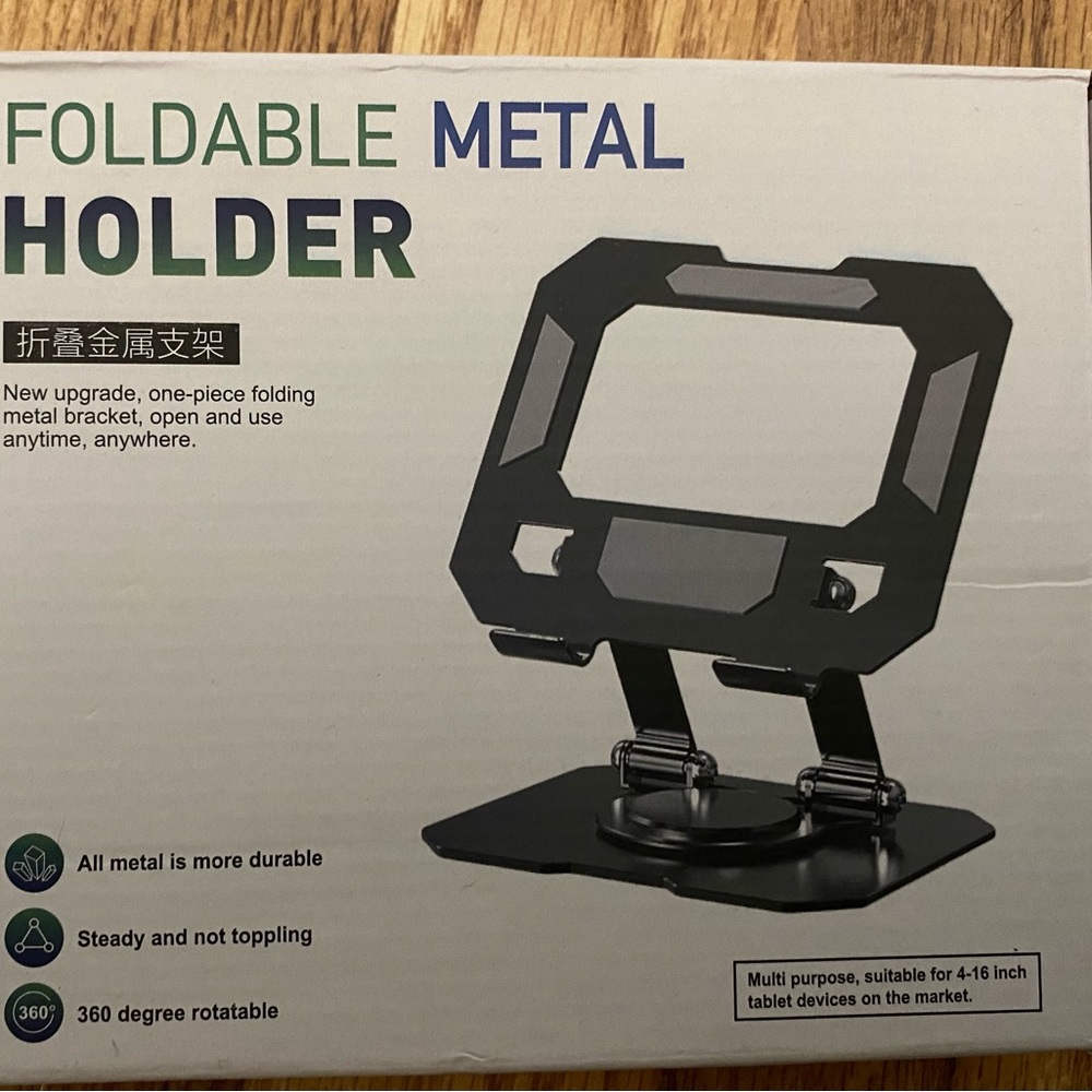 Black Foldable Metal Holder